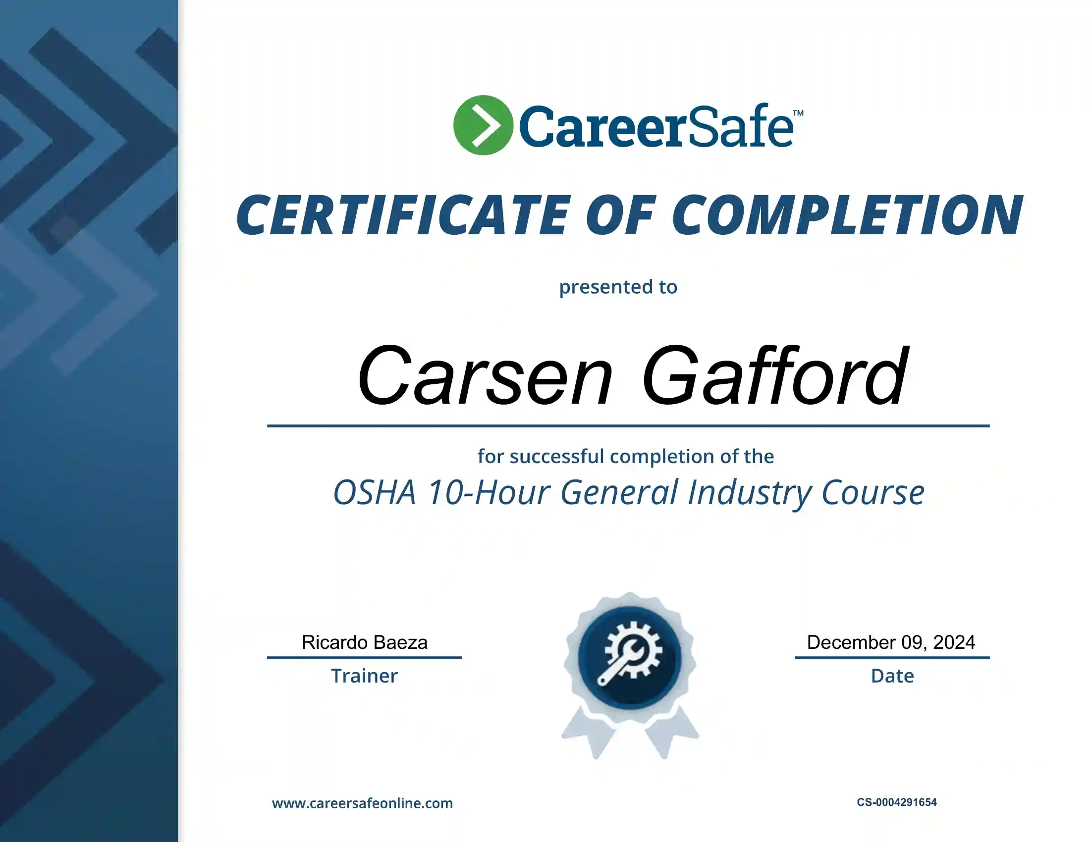 OSHA 10 Hour Course